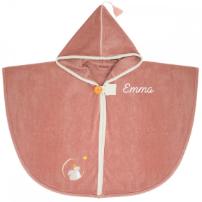 Capa de banho personalizada para criana  Esquilo Marsala