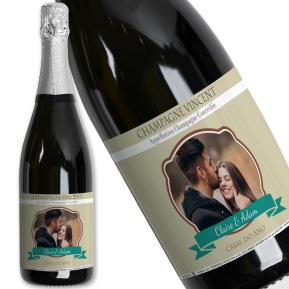 Champanhe personalizado brasão foto Champanhe personalizado brasão foto