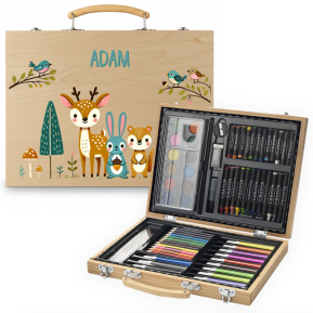 Estojo de desenho floresta encantada personalizado