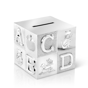 Cofrinho cubo alfabeto