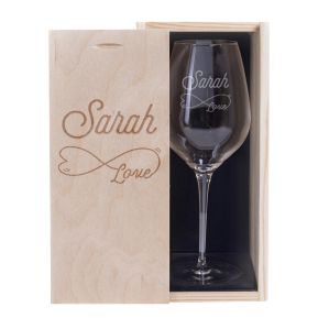 Copo de vinho Amor gravado