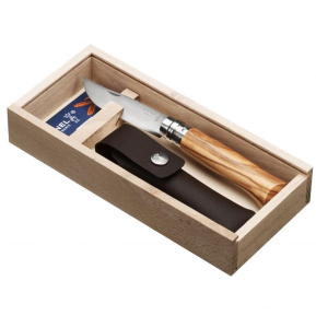 Estojo de faca Opinel n8 Oliveira gravado