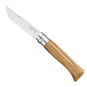 Faca Opinel n 8 em oliveira gravada