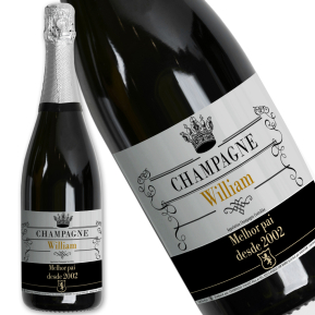 Garrafa de champanhe personalizada Royale
