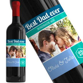 Garrafa de vinho personalizada Etiqueta foto Garrafa de vinho personalizada Etiqueta foto