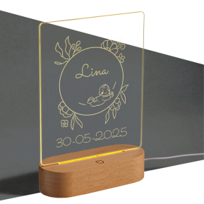 Lmpada LED personalizada  Batizado