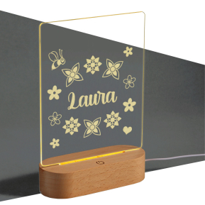 Lmpada LED personalizada  Nome