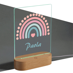 Luz de presena personalizada arco-ris