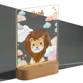 Luz de presena personalizada nuvens e animais