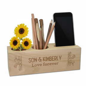 Organizador de escritrio ecolgico personalizado Amor