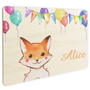 Placa de porta personalizada bales e animais