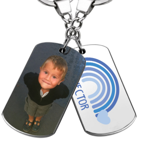 Porte-chaves arco-ris personalizado