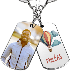 Porte-chaves balo de ar quente foto personalizada