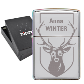 Zippo com nome personalizado