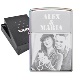 Isqueiro Zippo com foto impressa a cores