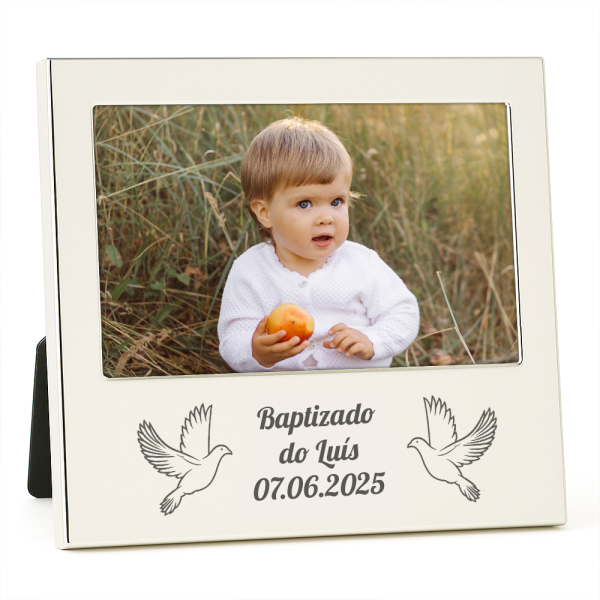 Moldura de baptizado gravada