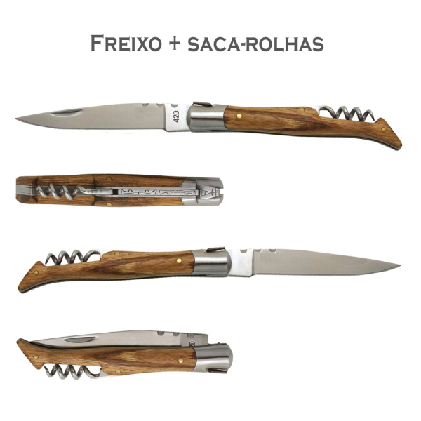 Faca estilo Laguiole personalizada com motivos