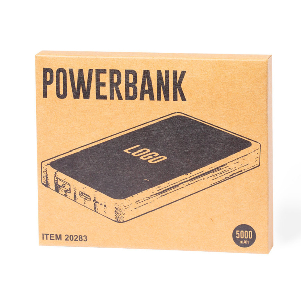 Bateria externa luminosa de 5000 mAh personalizada