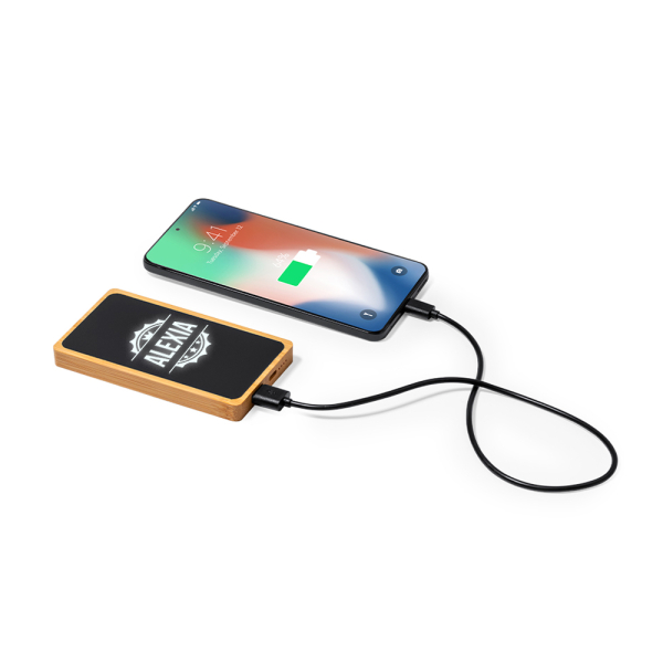 Bateria externa luminosa de 5000 mAh personalizada
