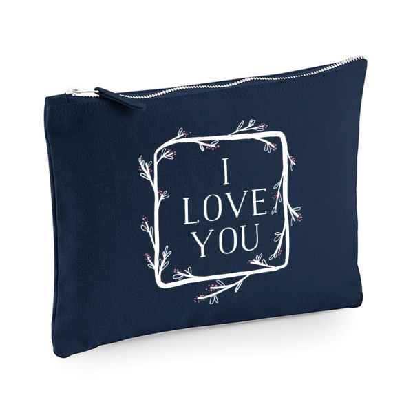 Bolsa estampada Moldura floral