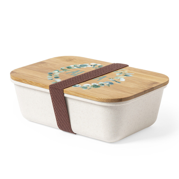 Caixa para lanche personalizada com padrão floral