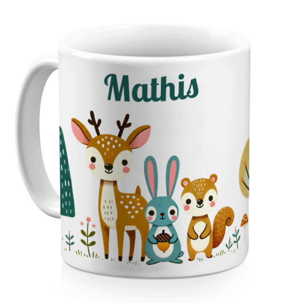 Caneca floresta encantada personalizada