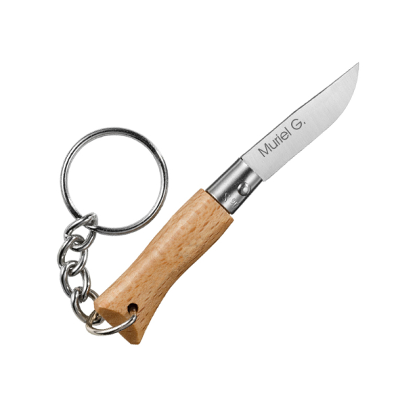 Chaveiro canivete Opinel gravado