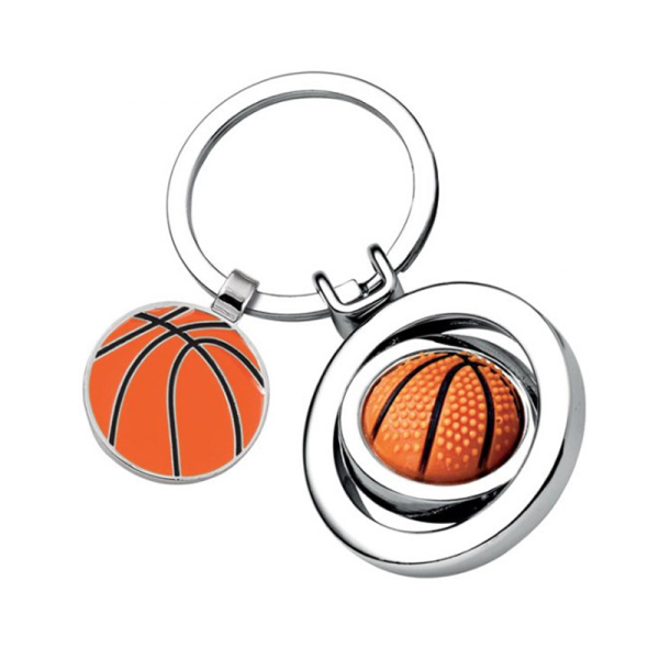 Chaveiro gravado com bola de basquetebol