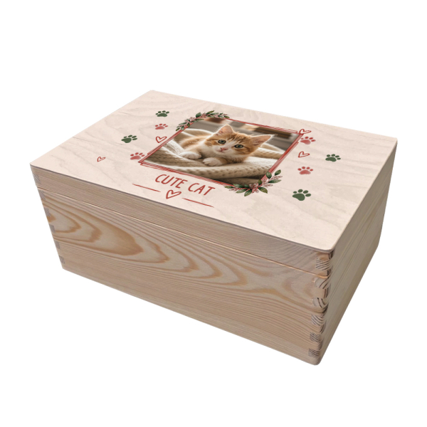 Caixa de arrumação personalizada para cão ou gato Caixa de arrumação personalizada para cão ou gato