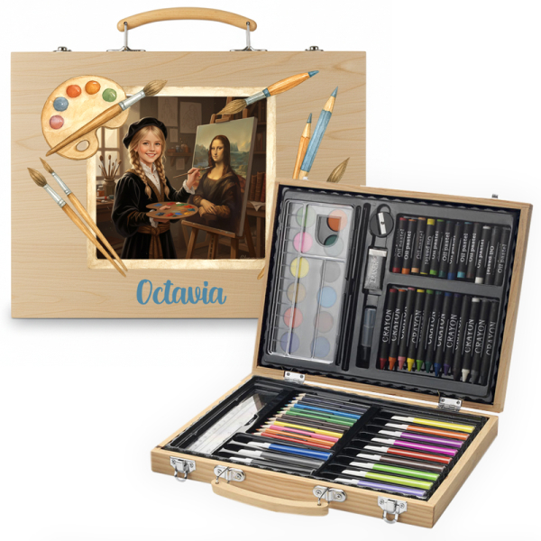 Coffret de desenho Leonardo personalizado a partir de uma foto