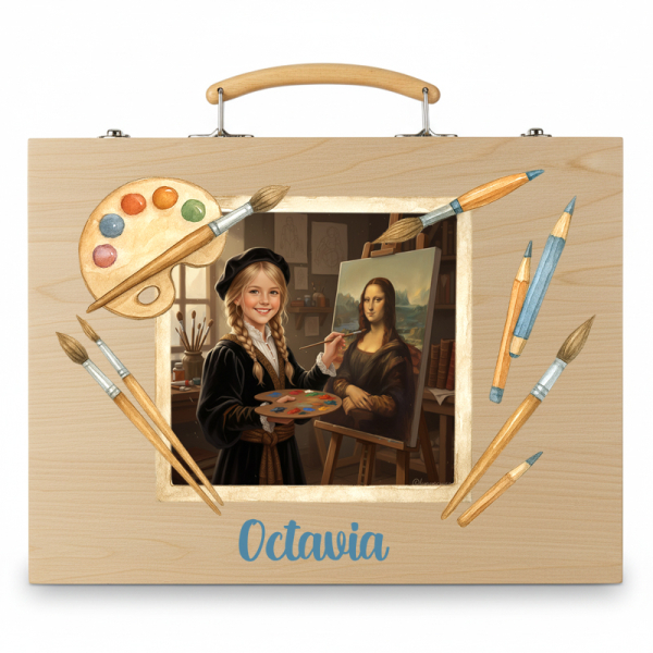 Coffret de desenho Leonardo personalizado a partir de uma foto