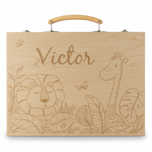 Estojo de desenho savana personalizado