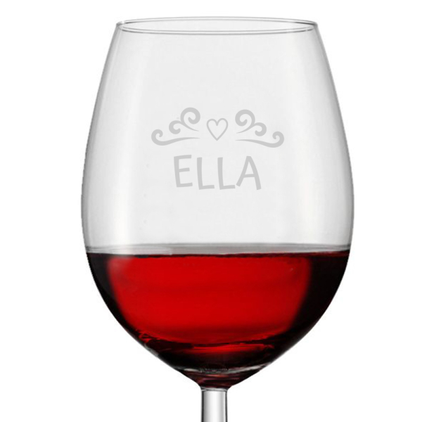 Copo de vinho Amor gravado
