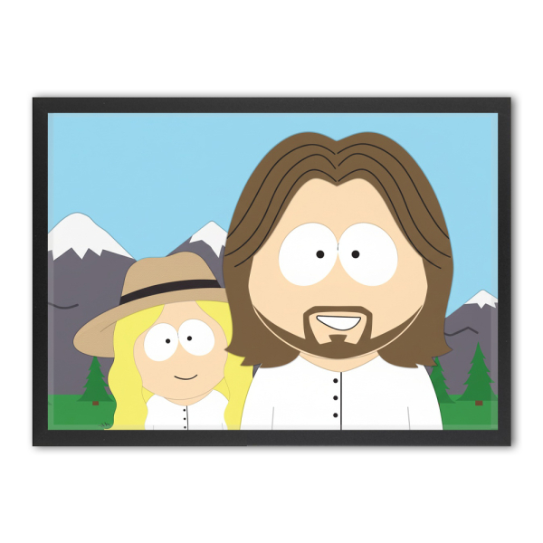 Caricatura em estilo cartoon excêntrico a partir de uma foto