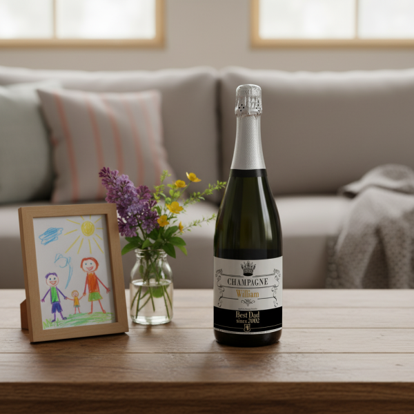 Garrafa de champanhe personalizada Royale
