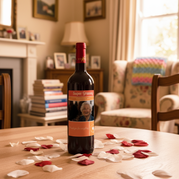 Garrafa de vinho personalizada Etiqueta foto