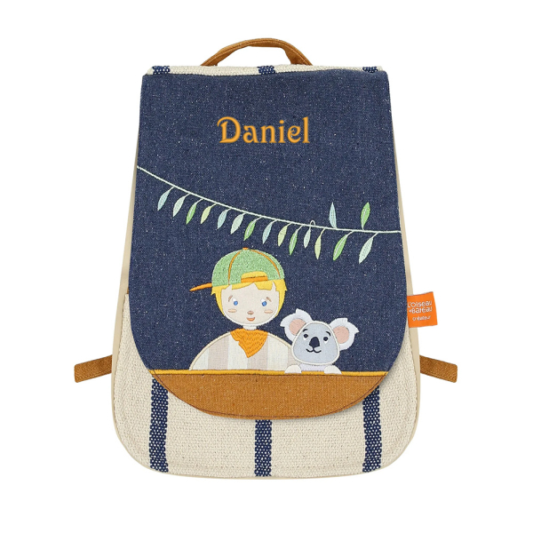 Mochila personalizada com criança e coala