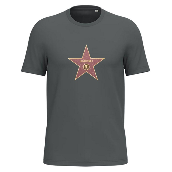 T-shirt estrela da Calçada da Fama 100% algodão biológico