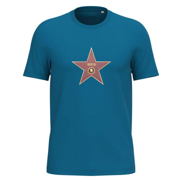 T-shirt estrela da Calçada da Fama 100% algodão biológico