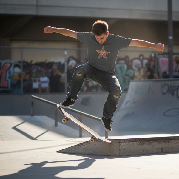 T-shirt estrela da Calçada da Fama 100% algodão biológico