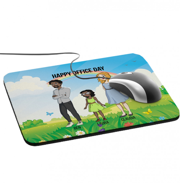 Tapete de rato personalizado Manga Family