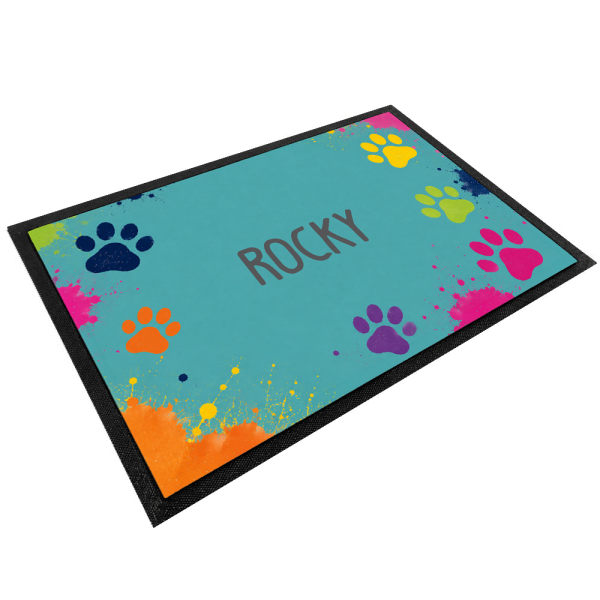 Tapete para comedouro personalizado patinhas Tapete para comedouro personalizado patinhas