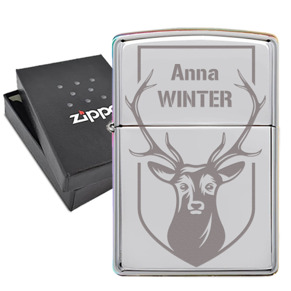 Zippo® com nome personalizado