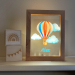Quadro LED balão de ar quente com nome