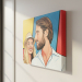 Retrato em estilo pop art banda desenhada a partir de uma fotografia