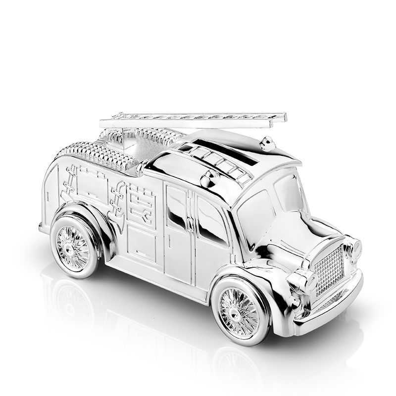 Cofrinho de metal caminh�o de bombeiros