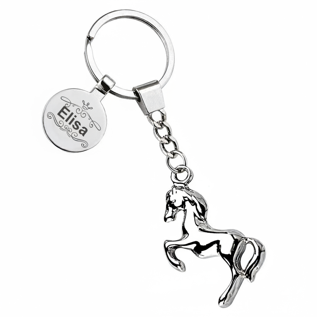 Porta-chaves em forma de cavalo personalizado